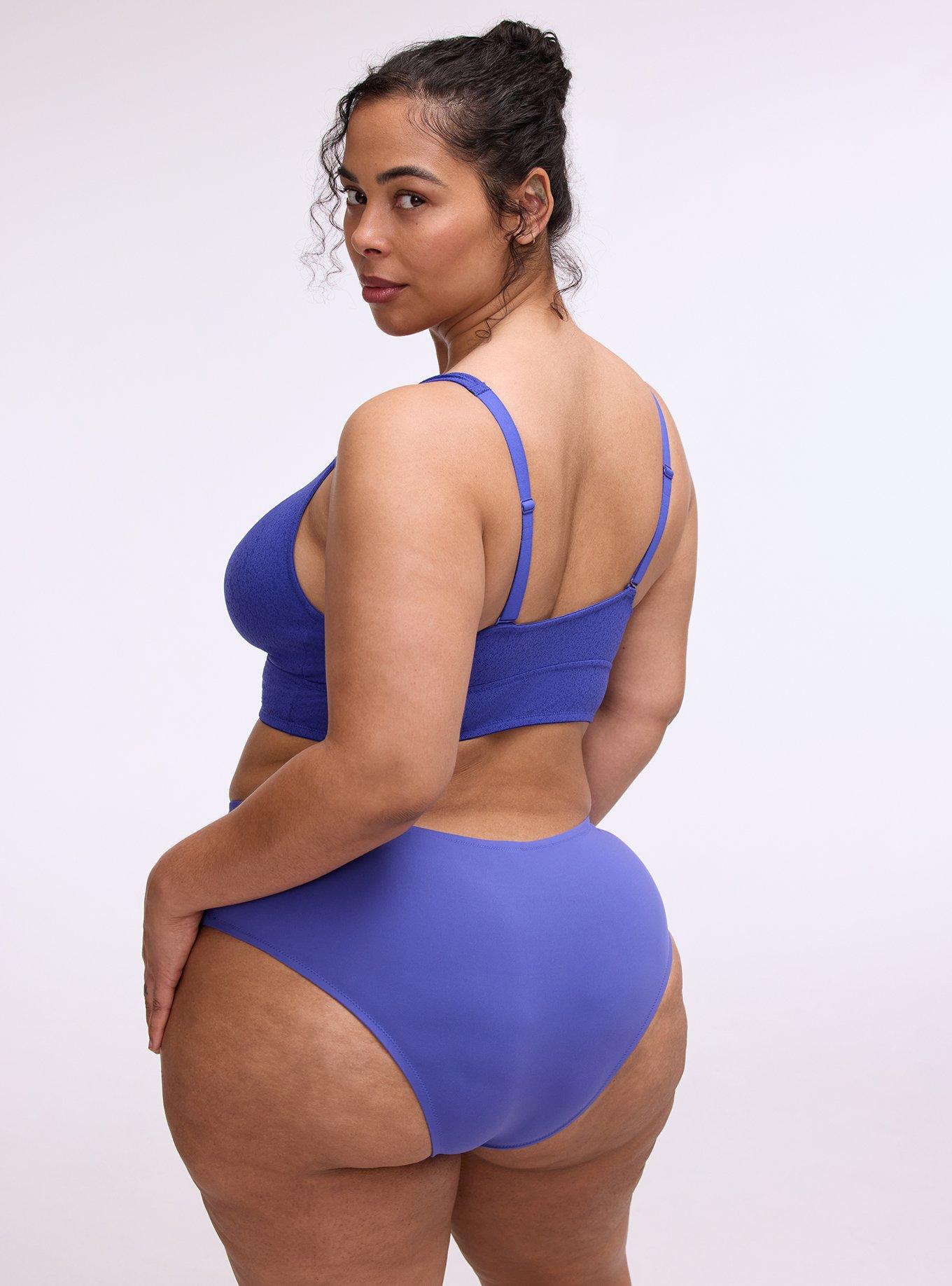 Lila Unlined Square Neck Bralette, ROYAL BLUE, alternate