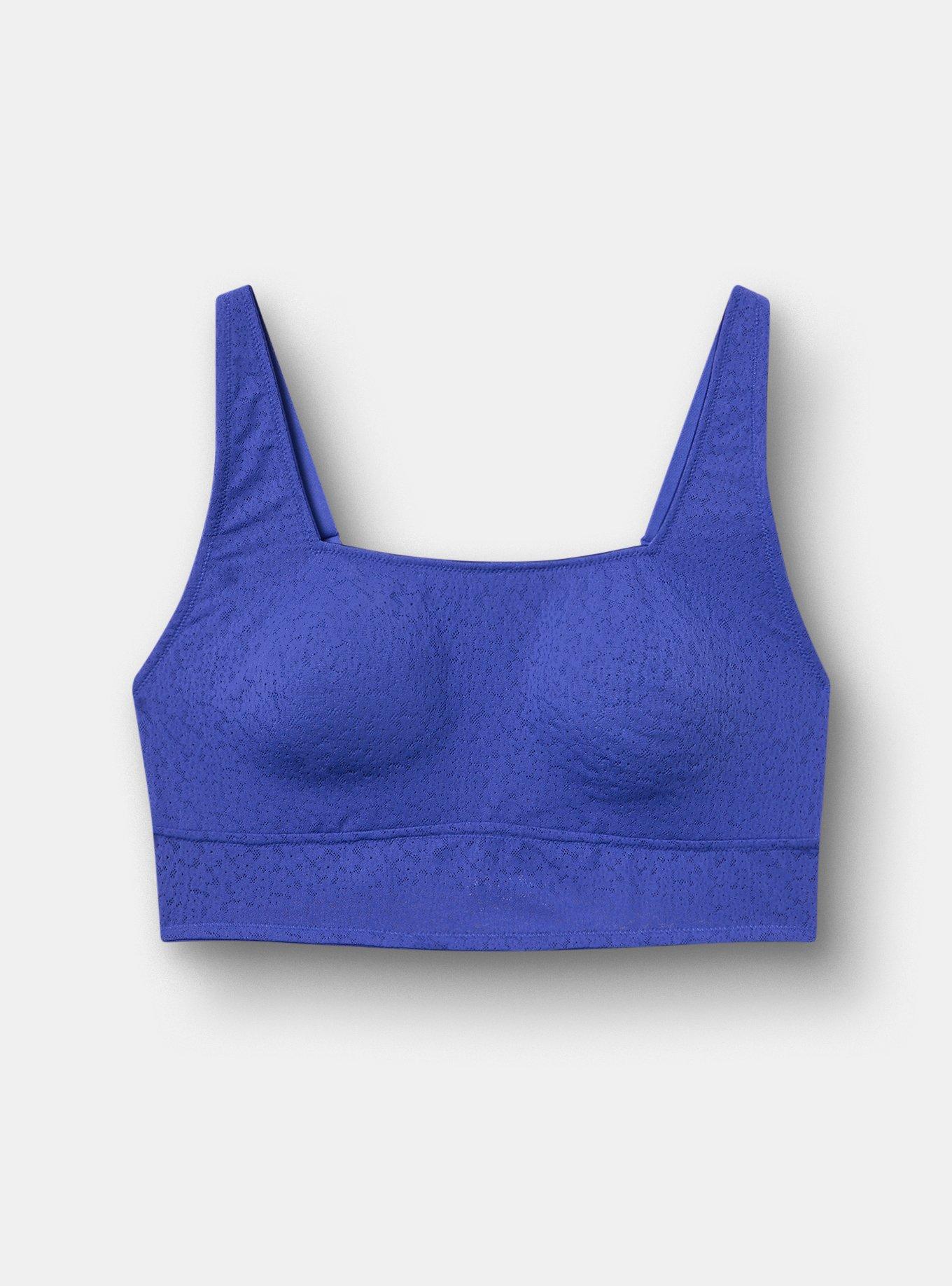 Lila Unlined Square Neck Bralette, ROYAL BLUE, hi-res