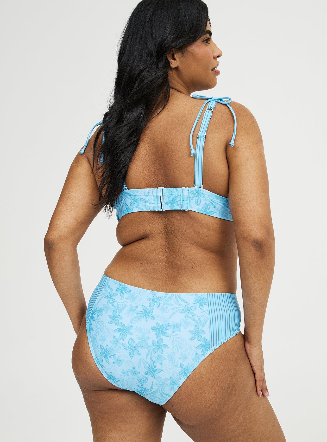 Mid-Rise Cheeky Swim Bottom, NANI TROPICAL BLUE, alternate
