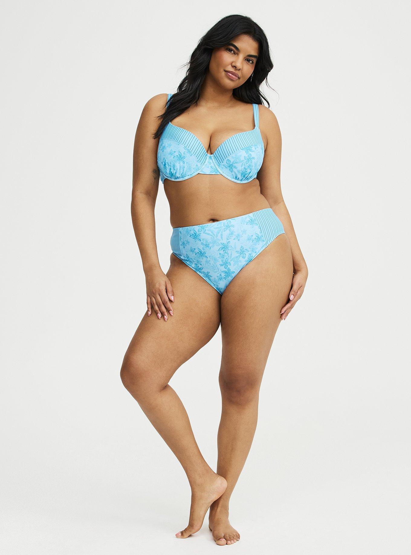 Mid-Rise Cheeky Swim Bottom, NANI TROPICAL BLUE, hi-res