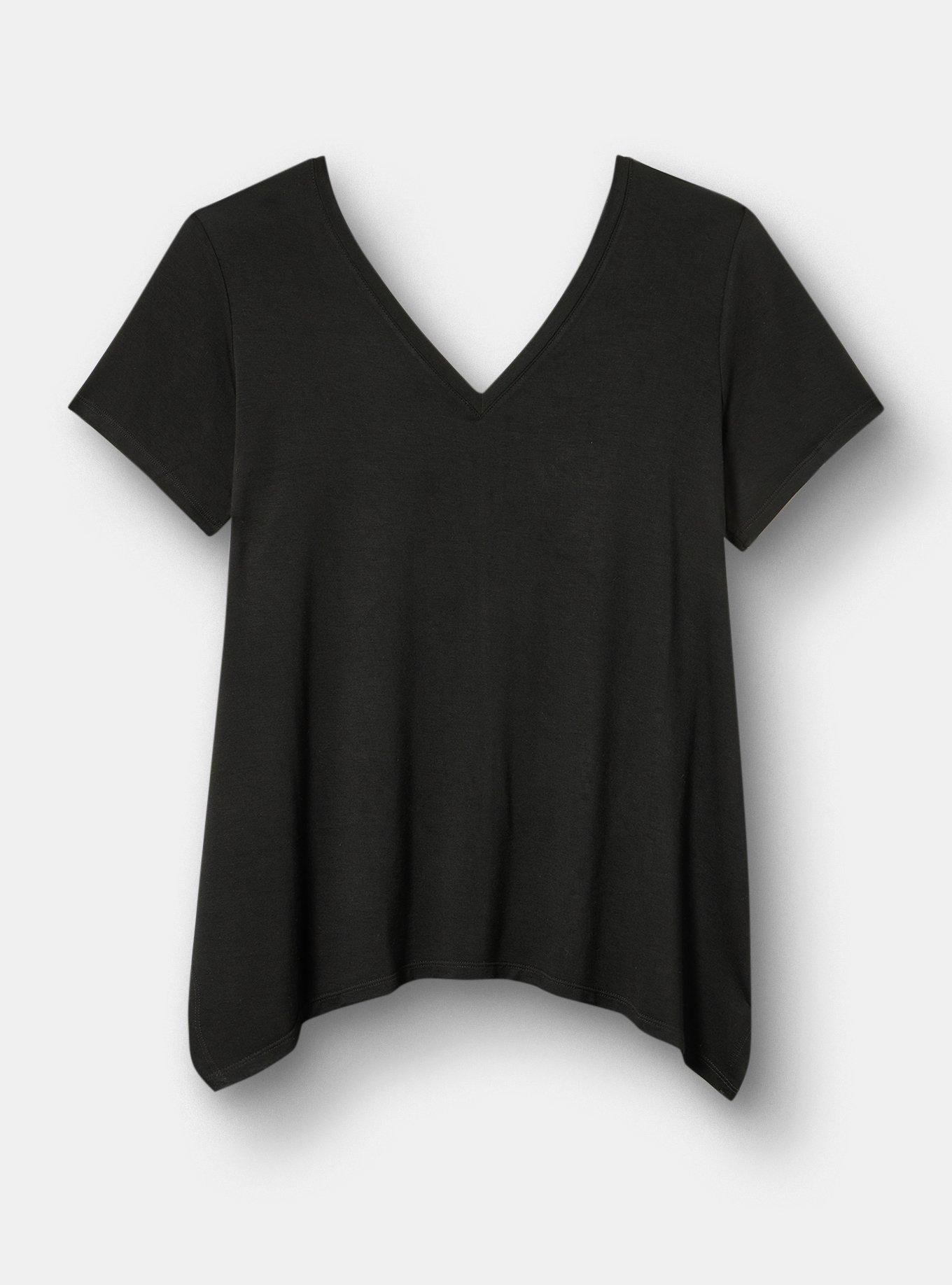 TRU Lightweight French Terry Cool Down Active Tee, DEEP BLACK, hi-res