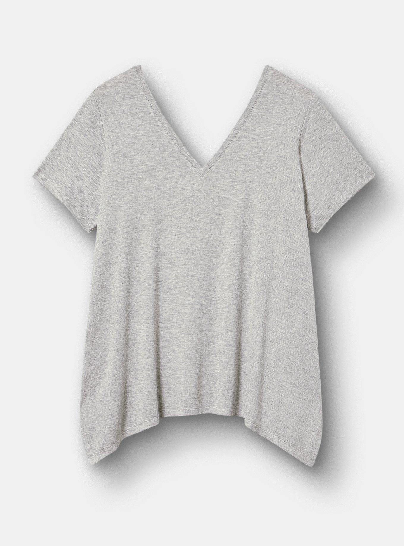 TRU Lightweight French Terry Cool Down Active Tee, LIGHTEST HEATHER GREY, hi-res