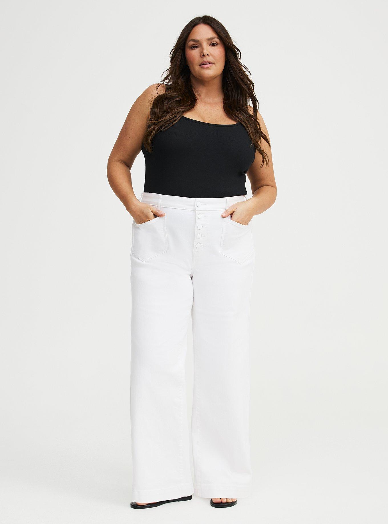 High-Rise Wide Leg Jean, OPTIC WHITE, hi-res