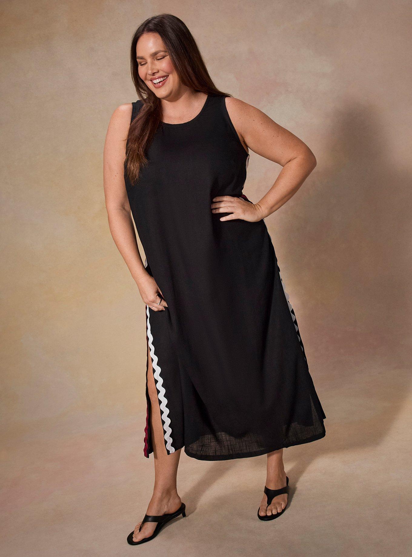 Plus Size - Belle Isle Side Slit Maxi Dress - Torrid