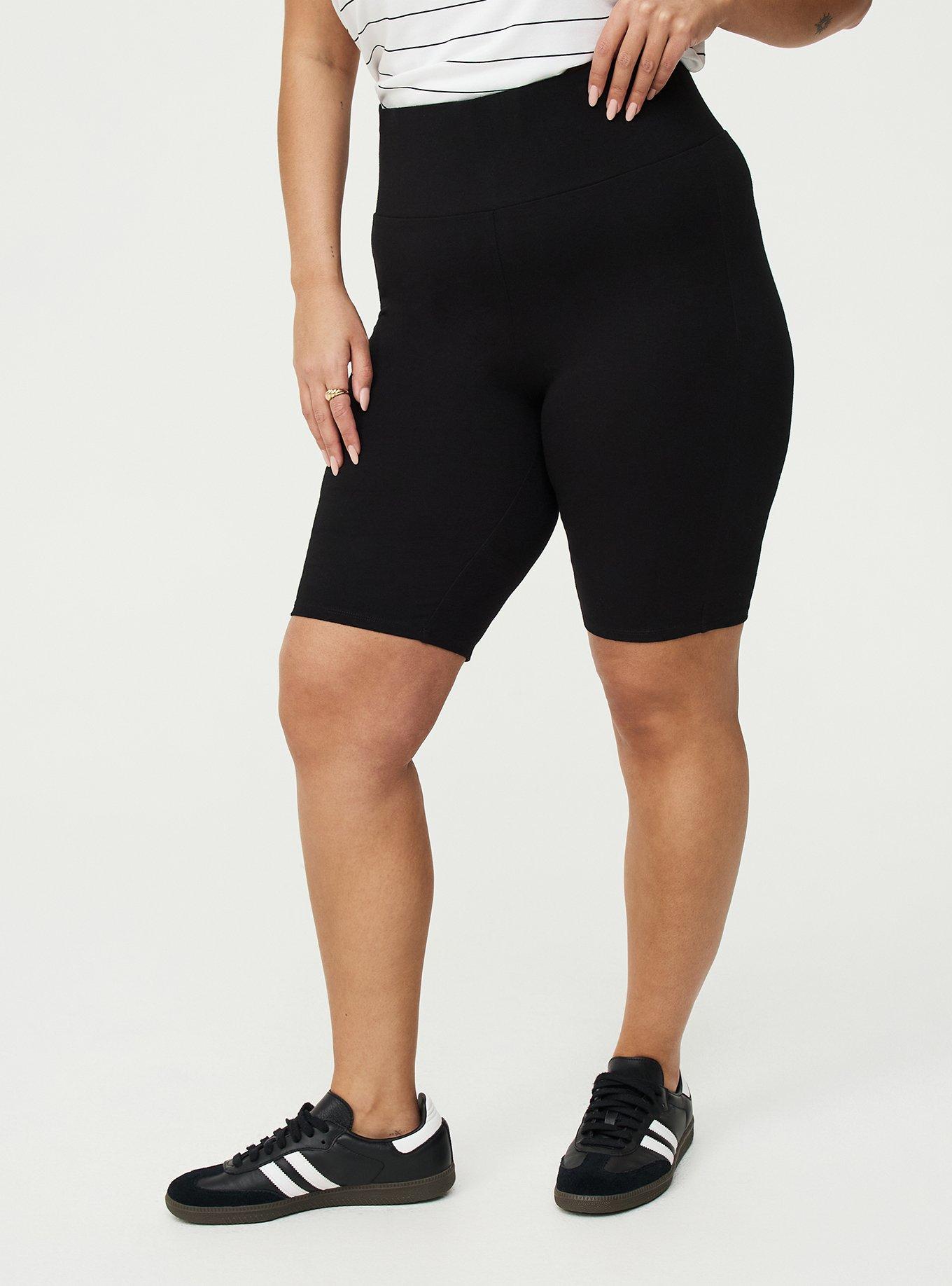 9'' Wide Waistband Bike Short, DEEP BLACK, alternate