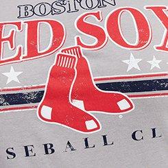 MLB Boston Red Sox Cotton Off-Shoulder Tee, BOSTON RED SOX GRAY, swatch