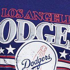 MLB Los Angeles Dodgers Cotton Off-Shoulder Tee, LOS ANGELES DODGERS DARK ROYAL, swatch