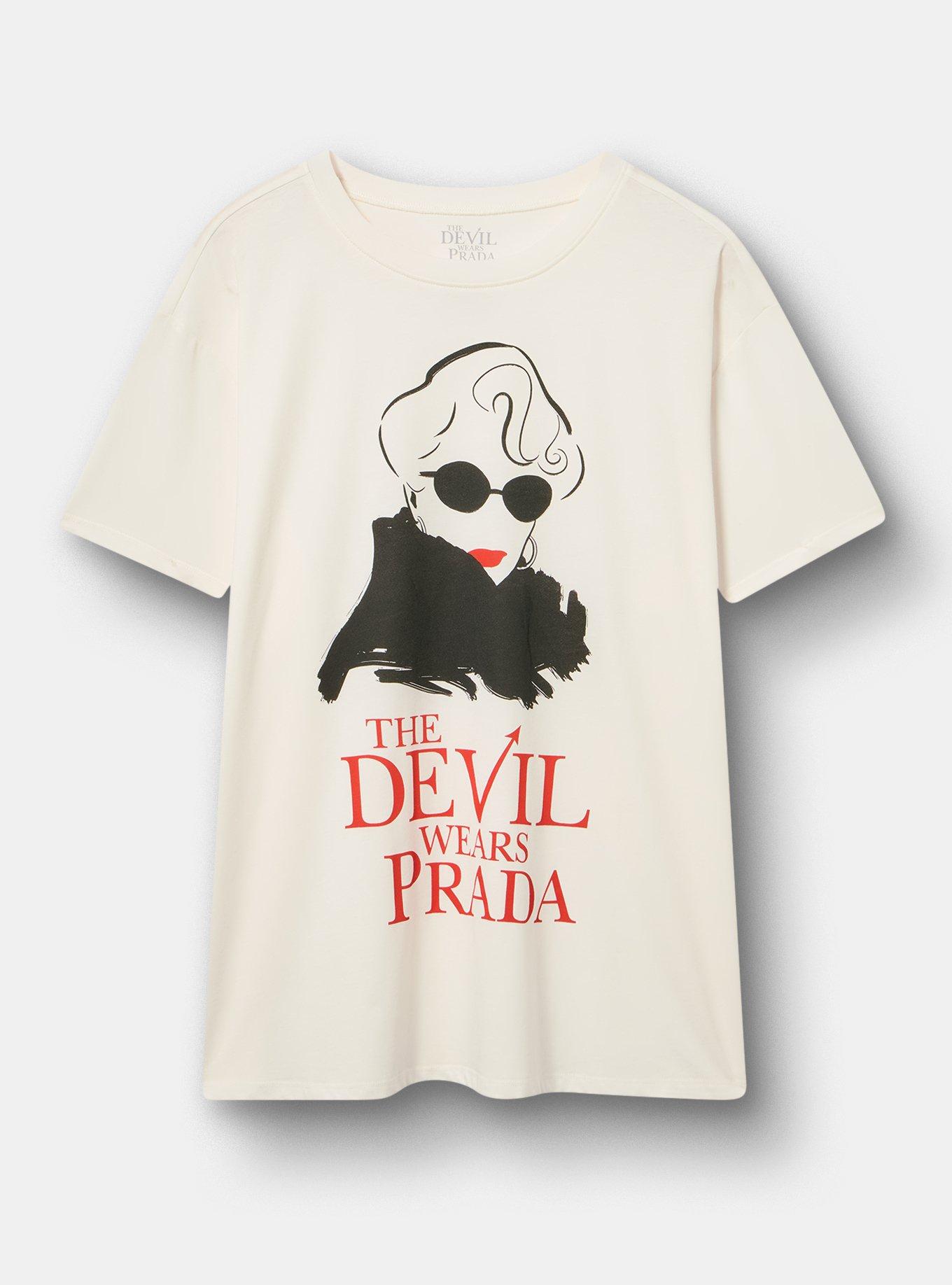 Plus Size - The Devil Wears Prada Relaxed Cotton Tee - Torrid
