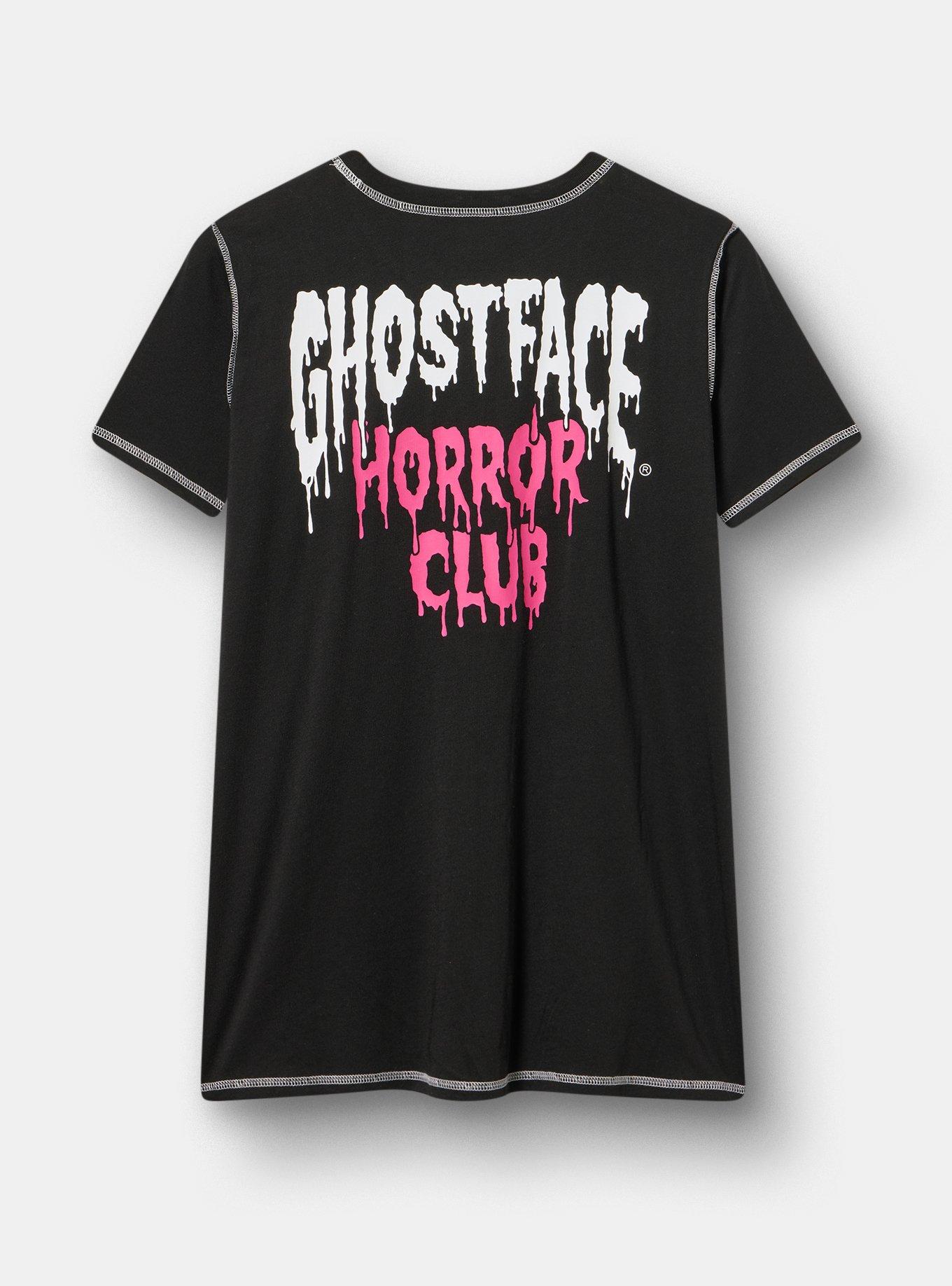 Ghosface Slim Contrast Stitch Cotton Jersey Tee, GHOST FACE 96 DEEP BLACK, alternate