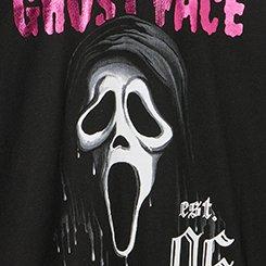 Ghosface Slim Contrast Stitch Cotton Jersey Tee, GHOST FACE 96 DEEP BLACK, swatch