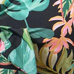 Wire-Free Tie Front Swim Top, ARIANA TROPICAL BLACK, swatch