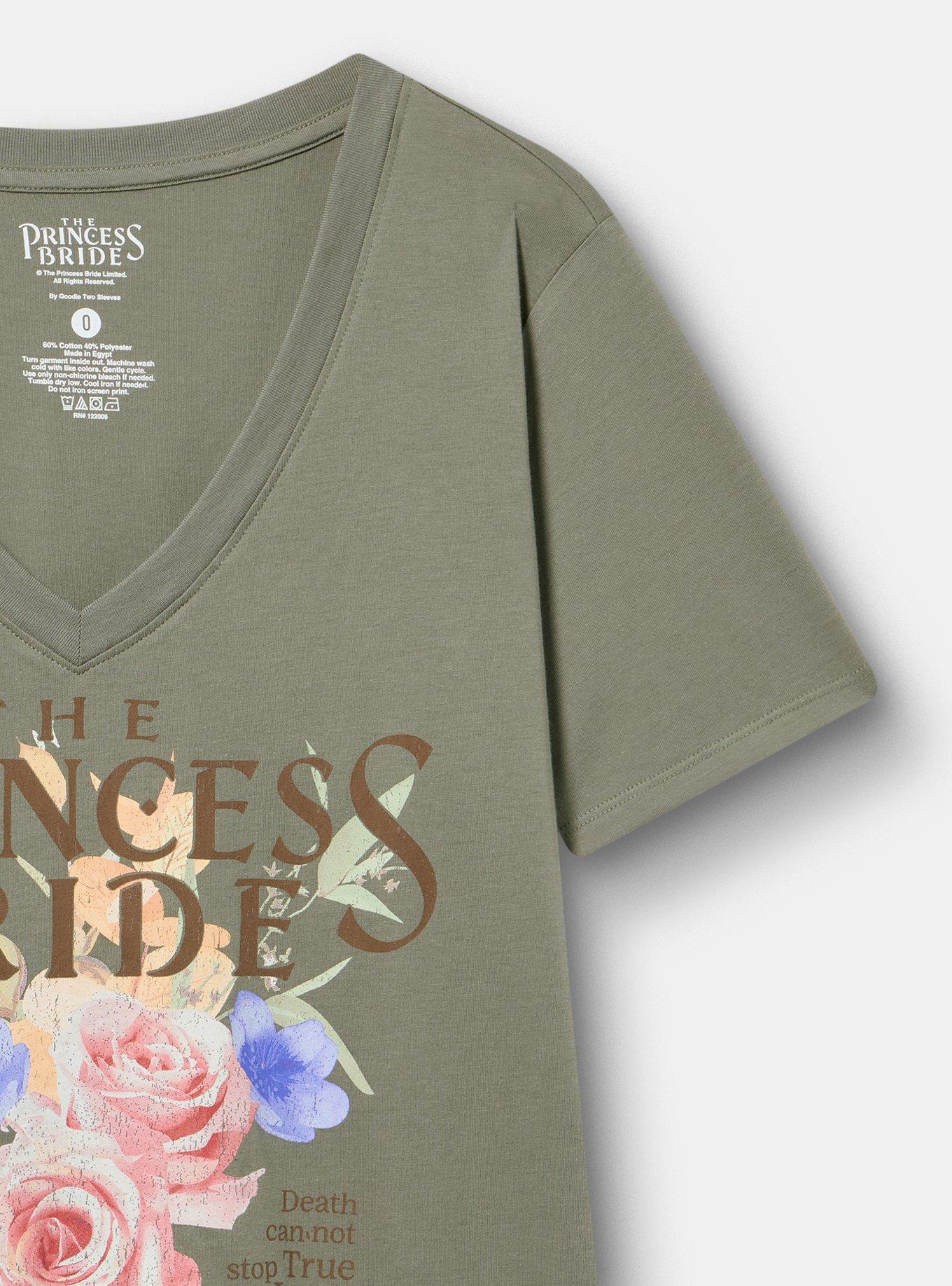 The Princess Bride Classic Cotton V-Neck Tee, THE PRINCESS BRIDE AGAVE GREEN, alternate