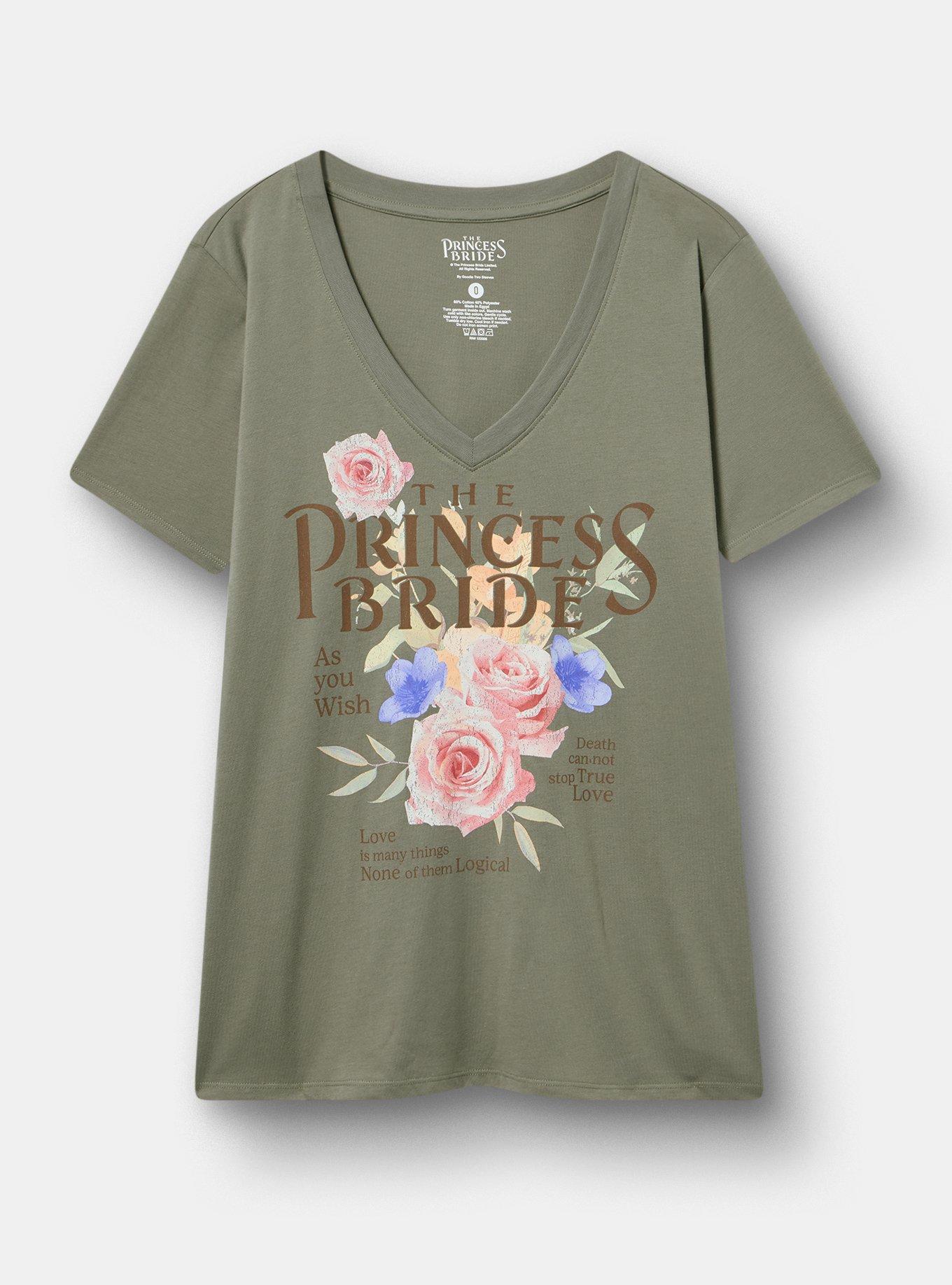 The Princess Bride Classic Cotton V-Neck Tee, THE PRINCESS BRIDE AGAVE GREEN, hi-res