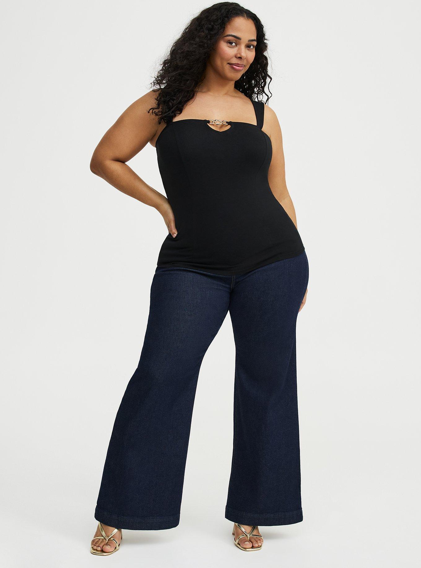 Foxy Chain Front Tank, DEEP BLACK, alternate