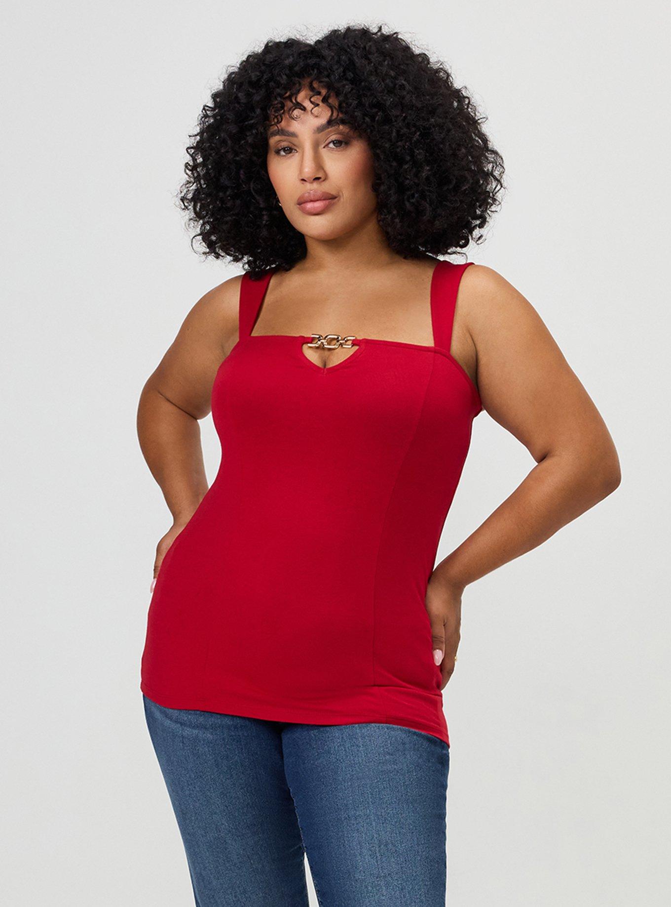 Foxy Chain Front Tank, JESTER RED, alternate