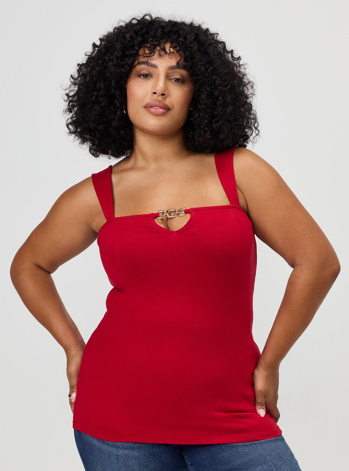 Foxy Chain Front Tank, JESTER RED, hi-res