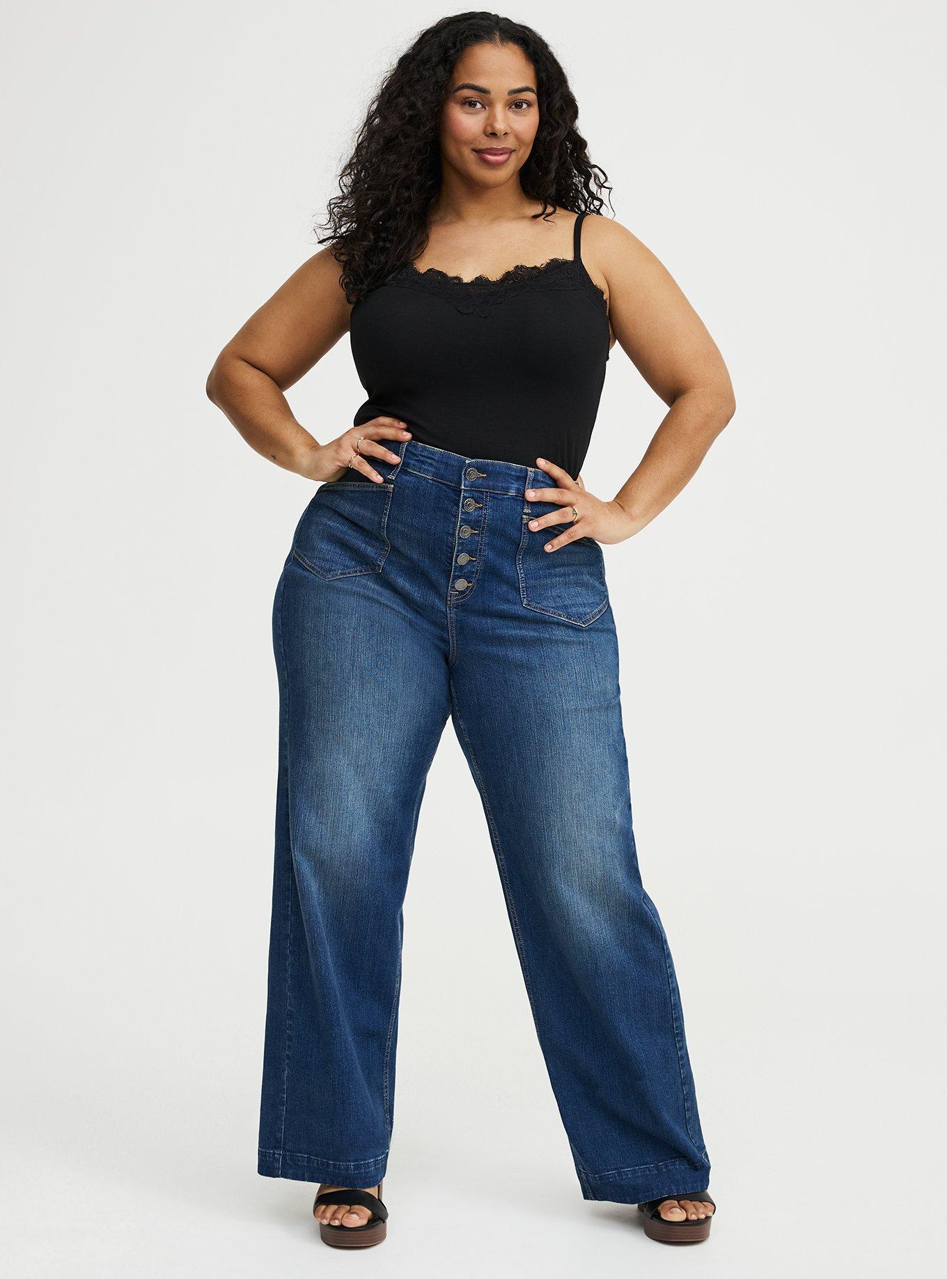 Foxy Lace Trim Cami, DEEP BLACK, alternate