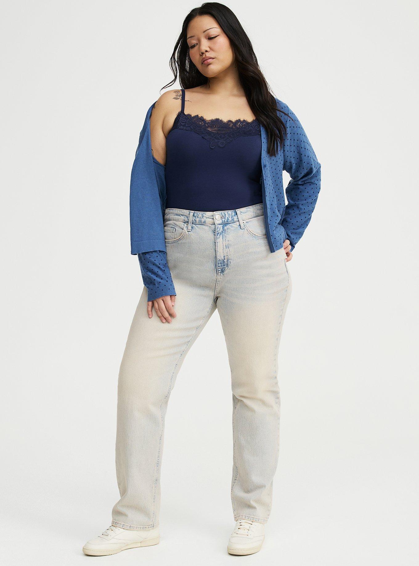 Foxy Lace Trim Cami, PEACOAT, alternate