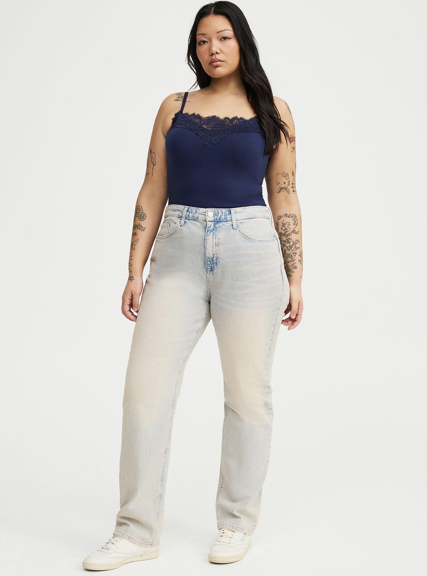 Foxy Lace Trim Cami, PEACOAT, alternate