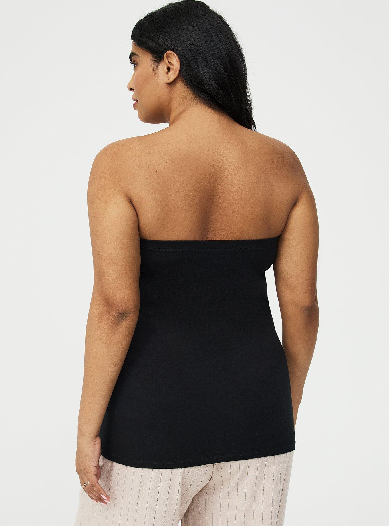 Foxy Tube Top, DEEP BLACK, alternate