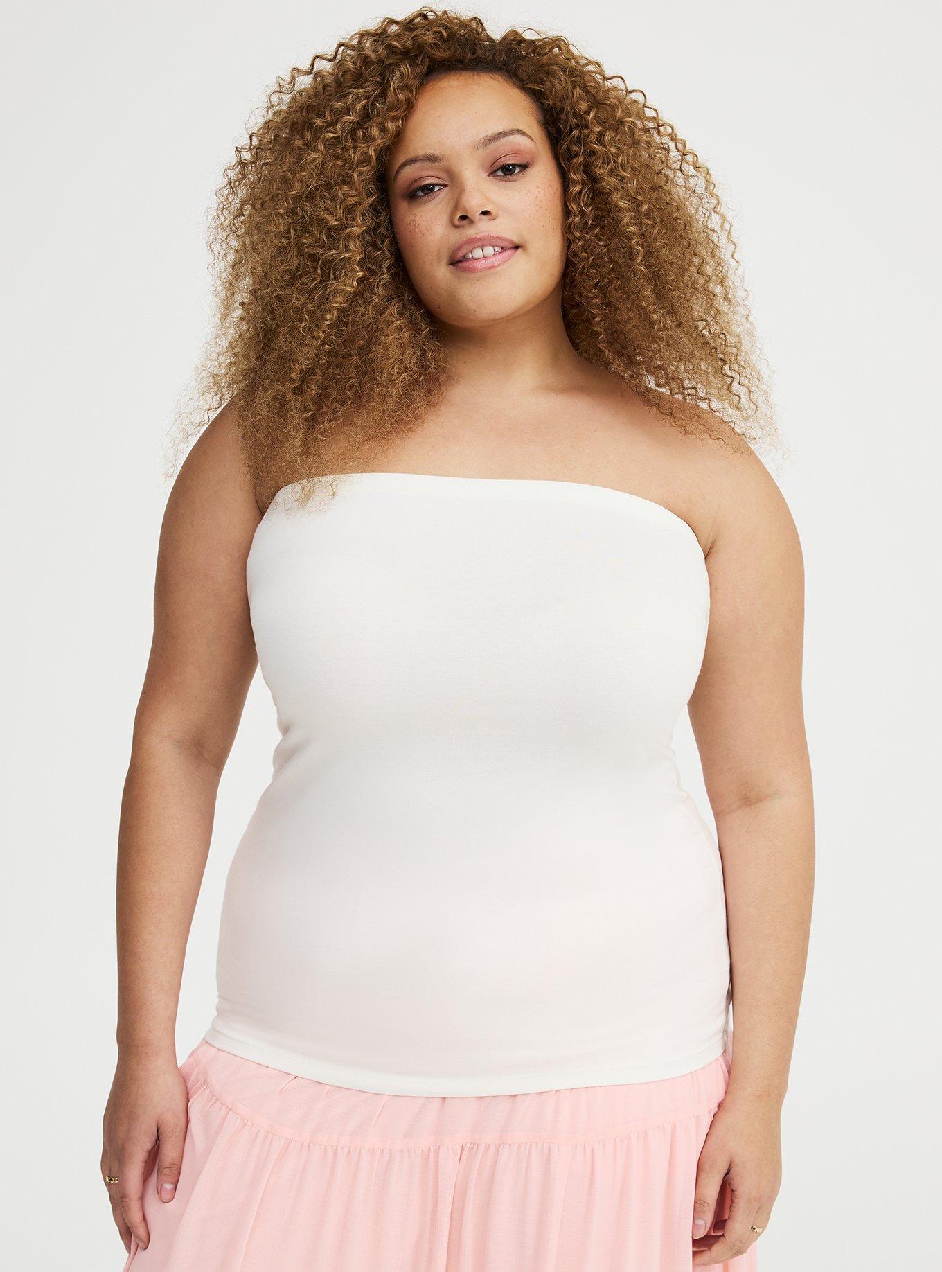 Foxy Tube Top, WHISPER WHITE, hi-res
