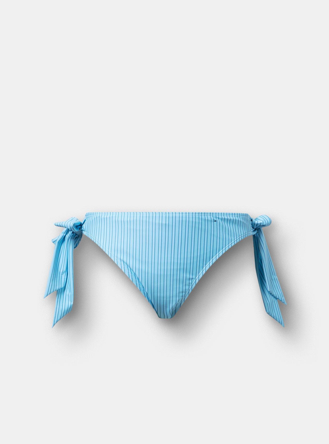Bow Detail Cheeky Swim Bottom, VACAY STRIPE BLUE, hi-res