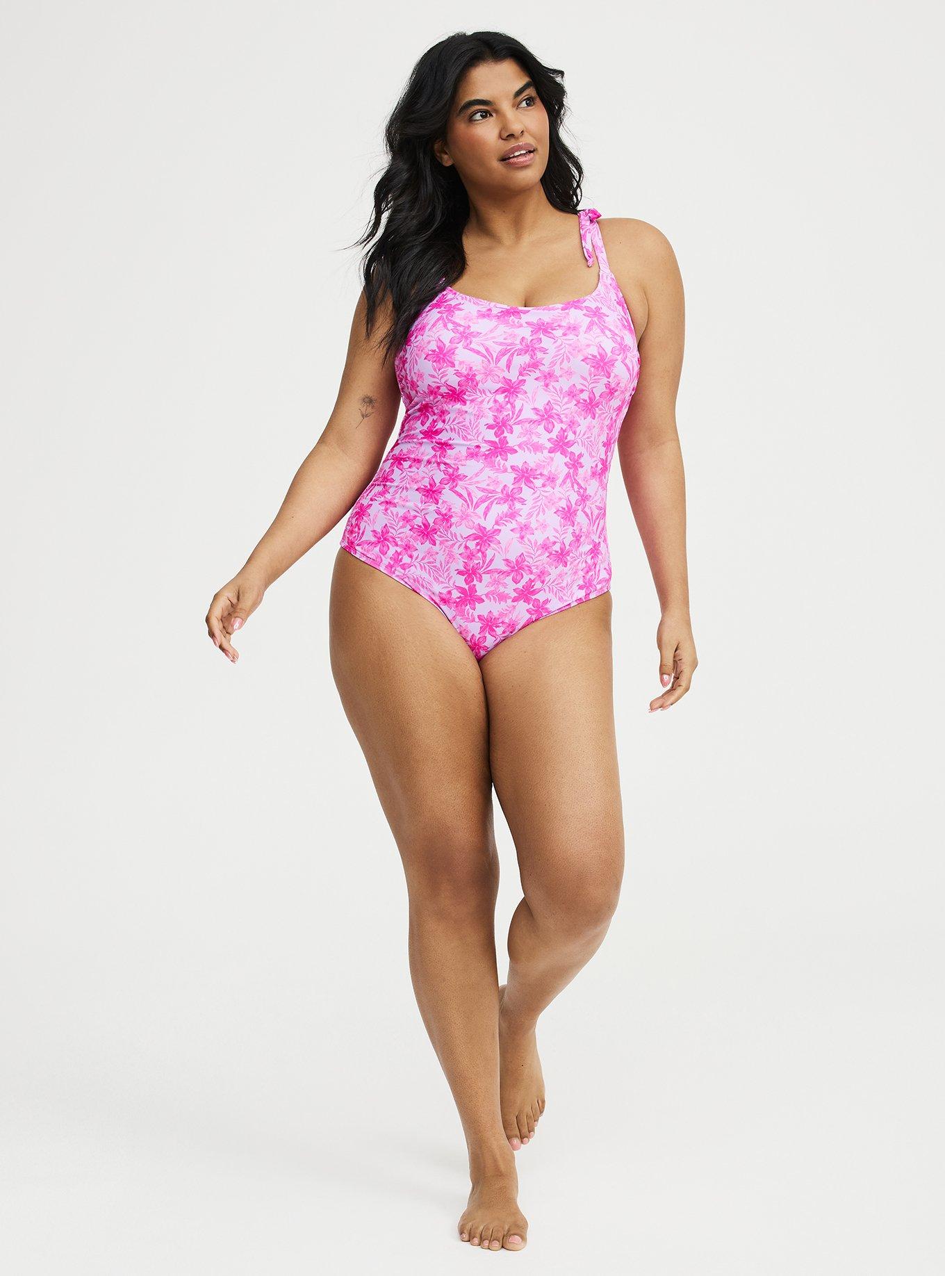 Bow Detail One Piece, NANI TROPICAL PURPLE, alternate