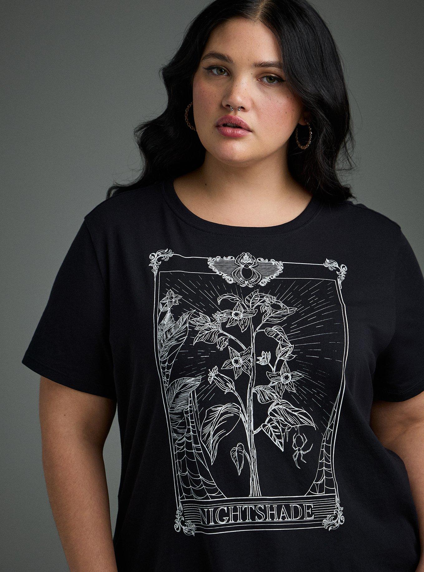 Nightfall Cotton Crew Graphic Tee, NIGHTSHADE BLACK, alternate
