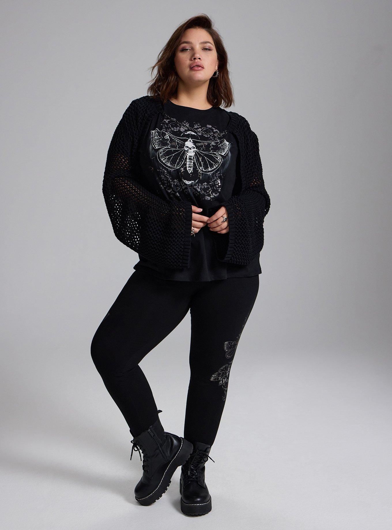 Nightfall Cotton Crew Graphic Tee, MOTH MOON, alternate