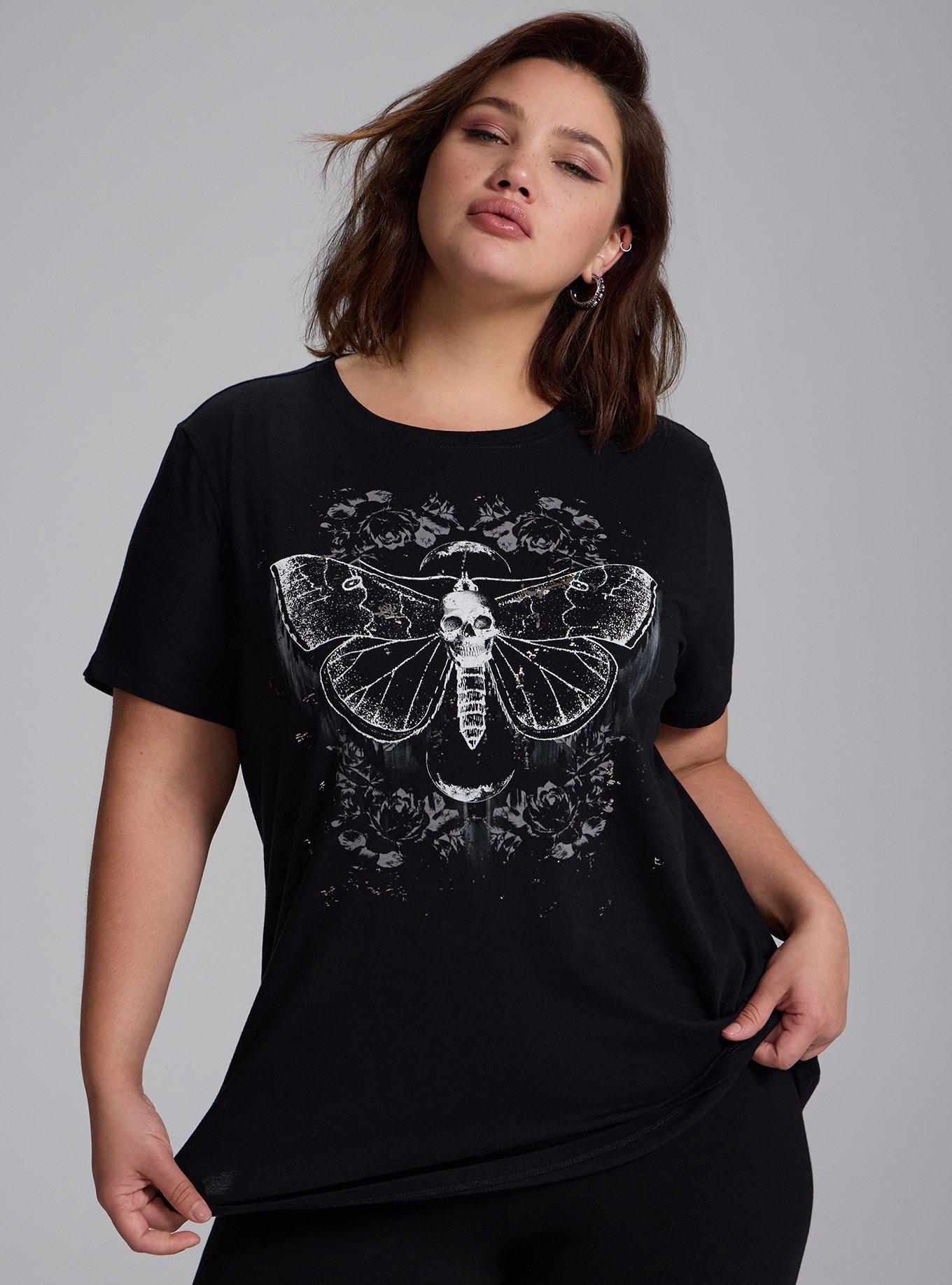 Nightfall Cotton Crew Graphic Tee, MOTH MOON, hi-res