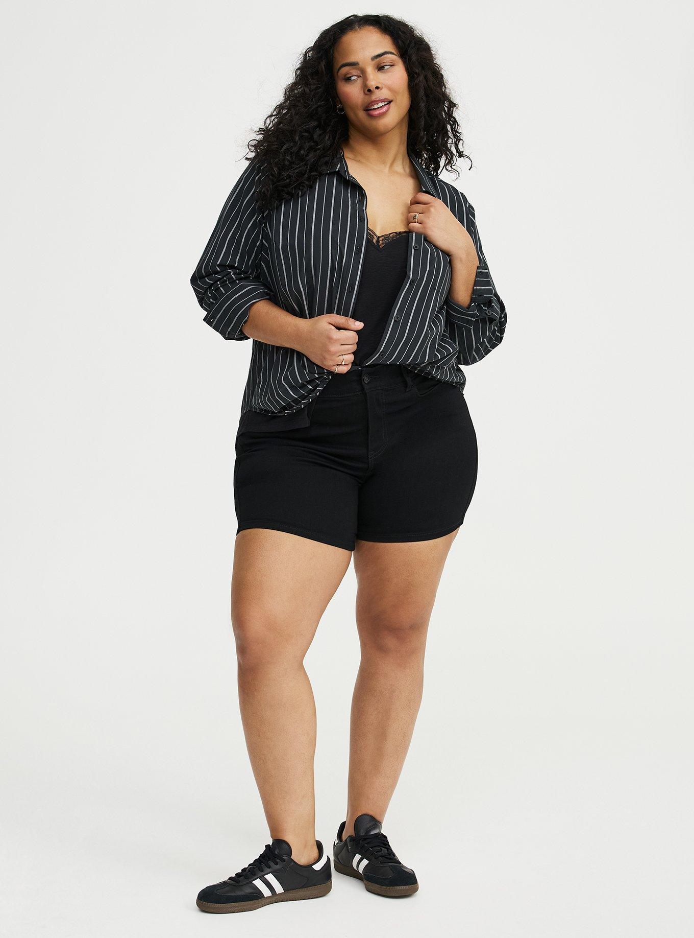 Lace Trim Swing Tank, DEEP BLACK, alternate