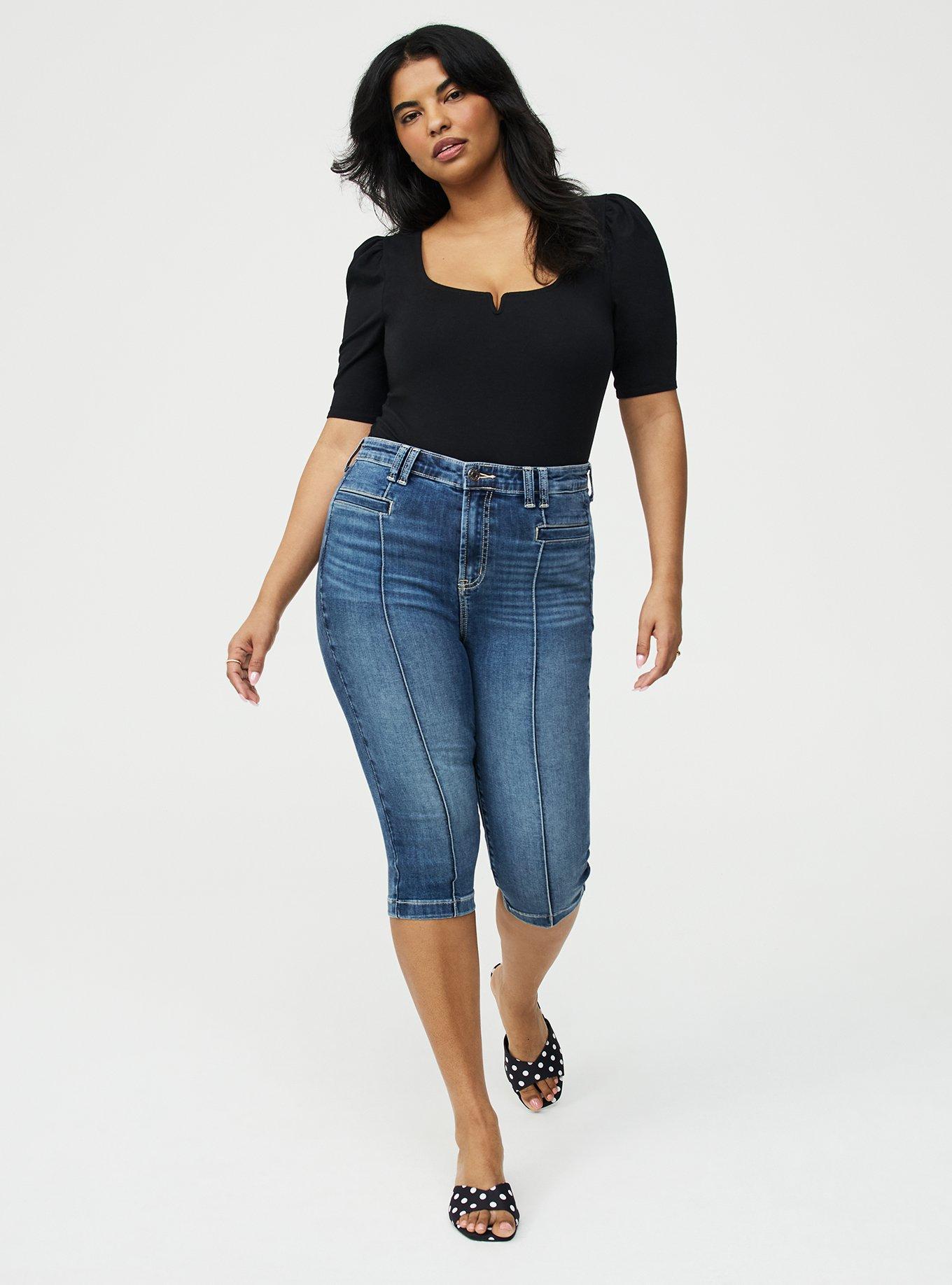 Foxy Puff Sleeve V-Wire Top, DEEP BLACK, alternate