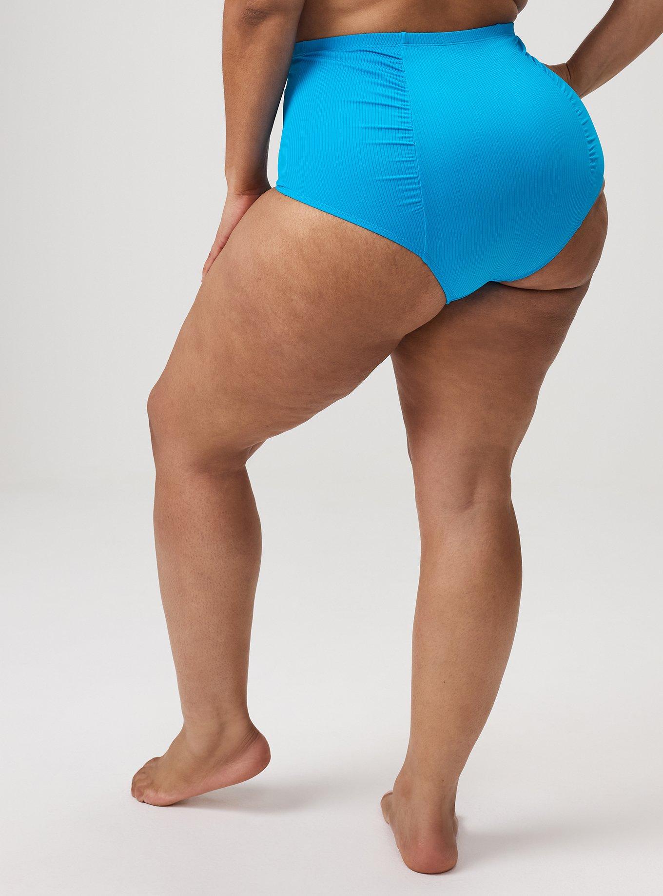 High-Rise Ruched Cheeky Bottom, BLUE SEA SWIM, alternate