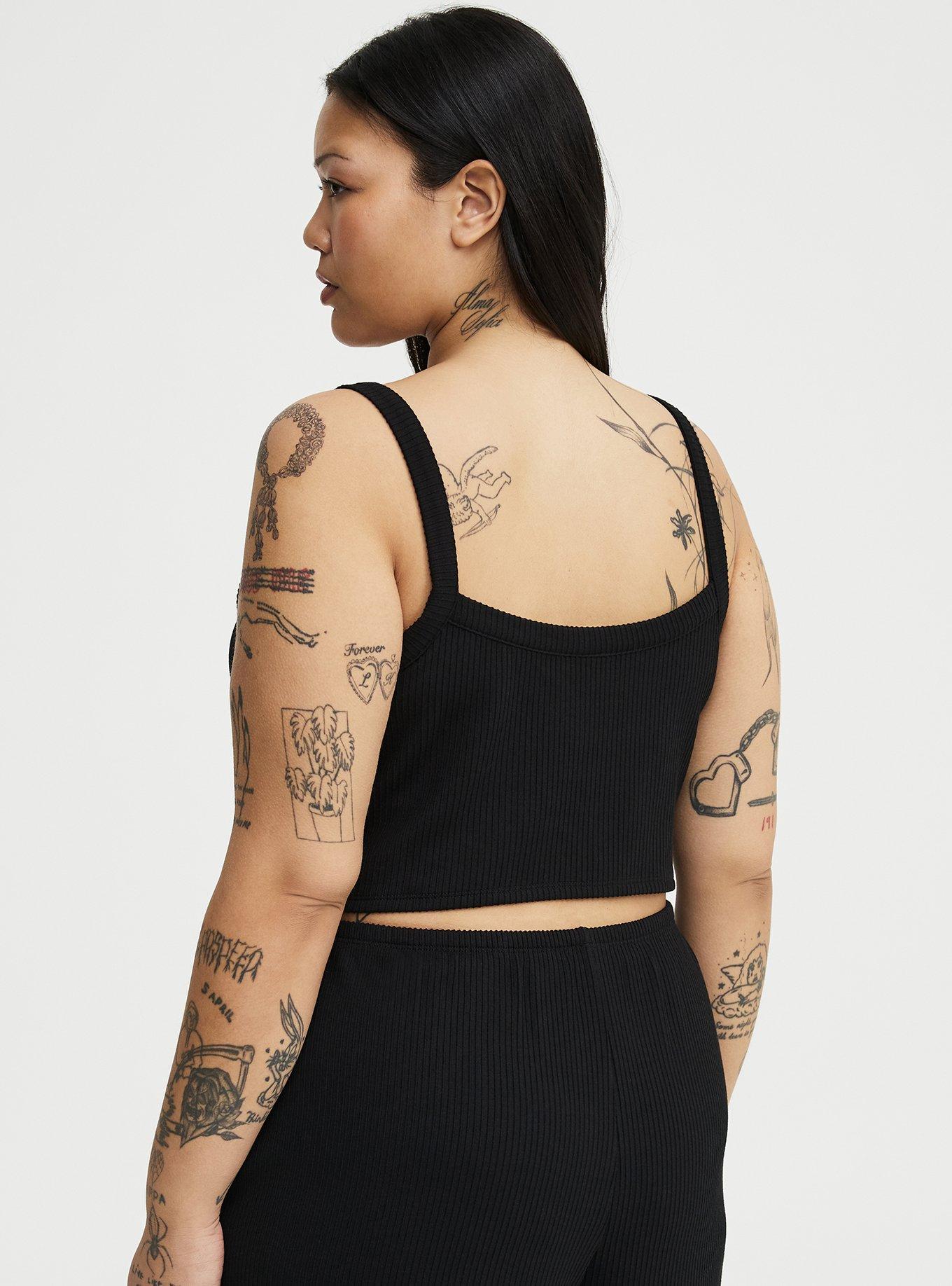 Textured Rib Lounge Brami, DEEP BLACK, alternate