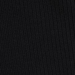 Textured Rib Lounge Short, DEEP BLACK, swatch