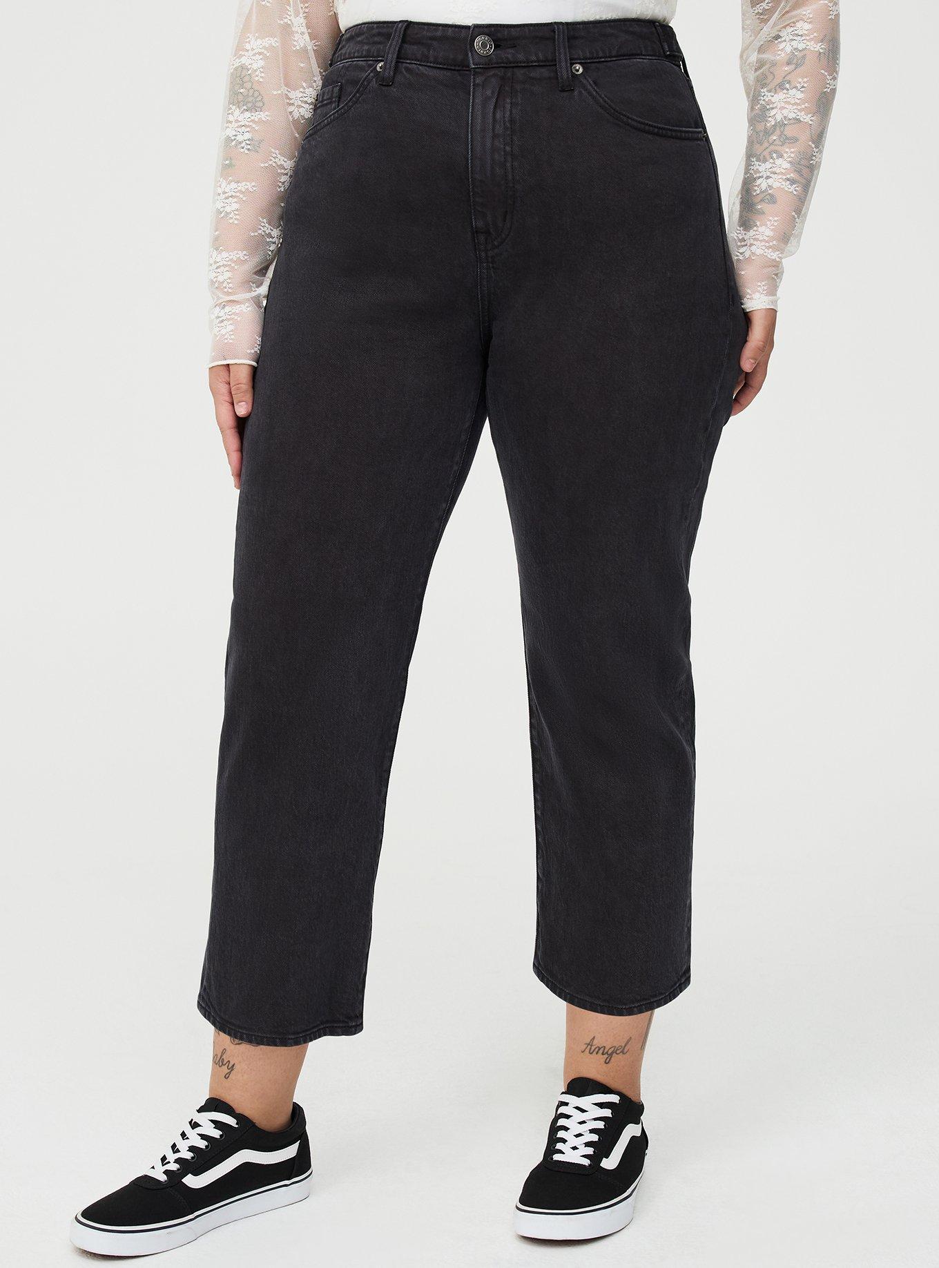 High-Rise Straight Ankle Jean, WASHED BLACK, alternate