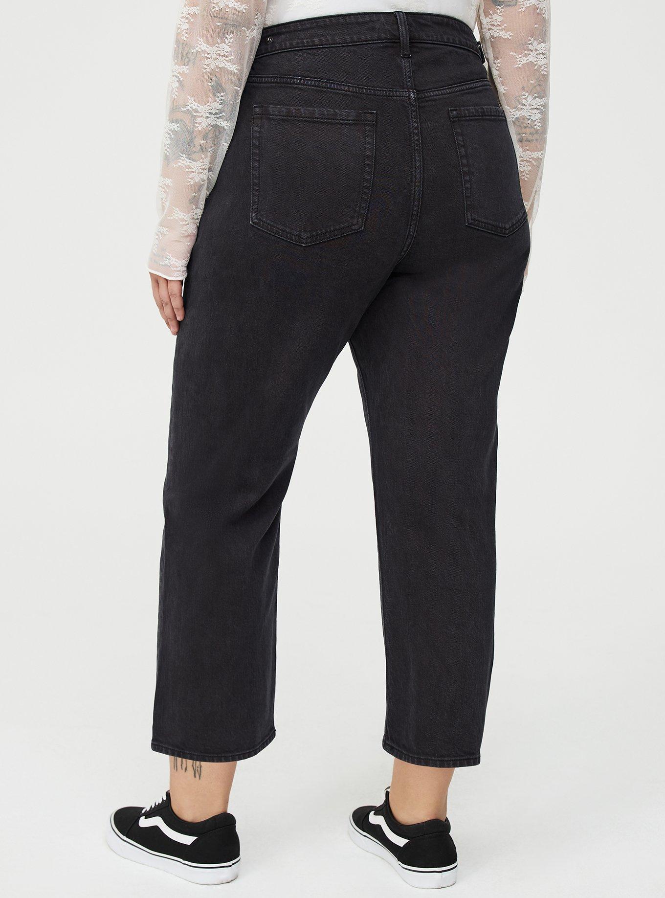 High-Rise Straight Ankle Jean, WASHED BLACK, alternate