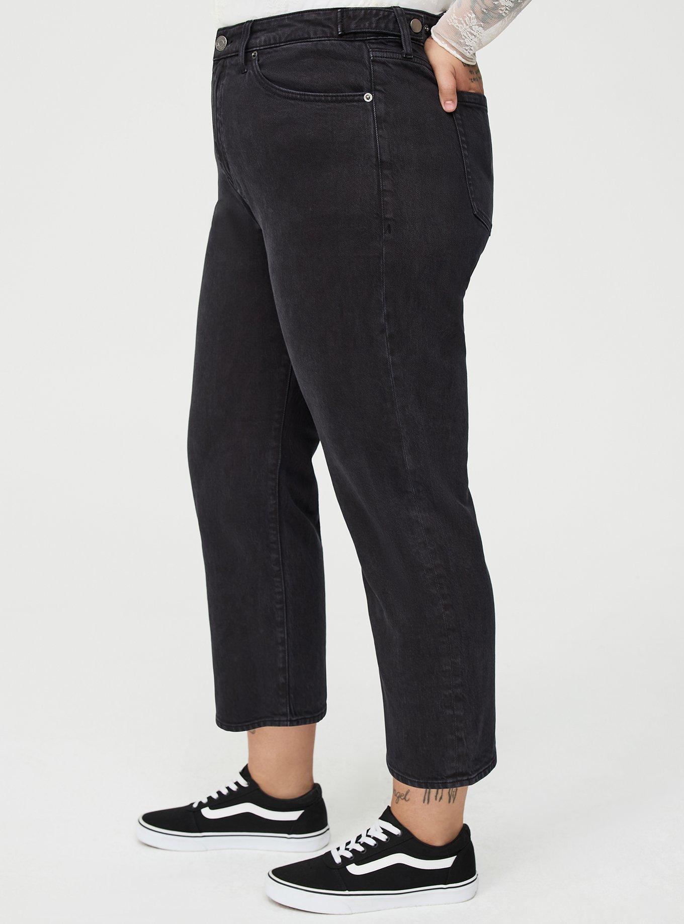 High-Rise Straight Ankle Jean, WASHED BLACK, alternate