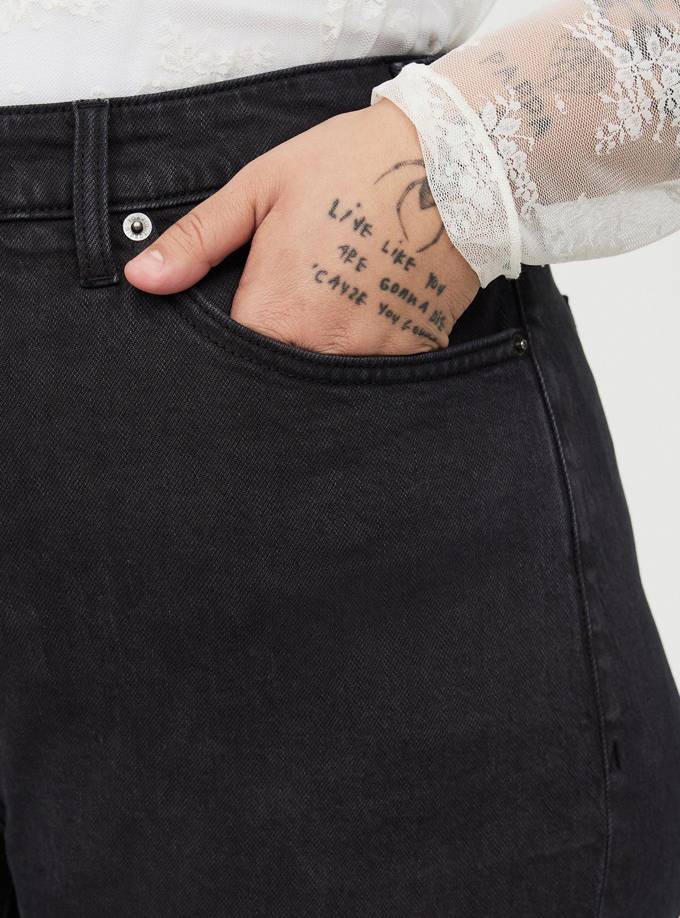 High-Rise Straight Ankle Jean, WASHED BLACK, alternate