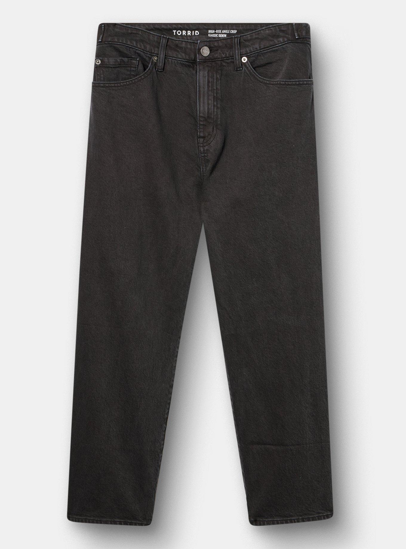 High-Rise Straight Ankle Jean, WASHED BLACK, hi-res