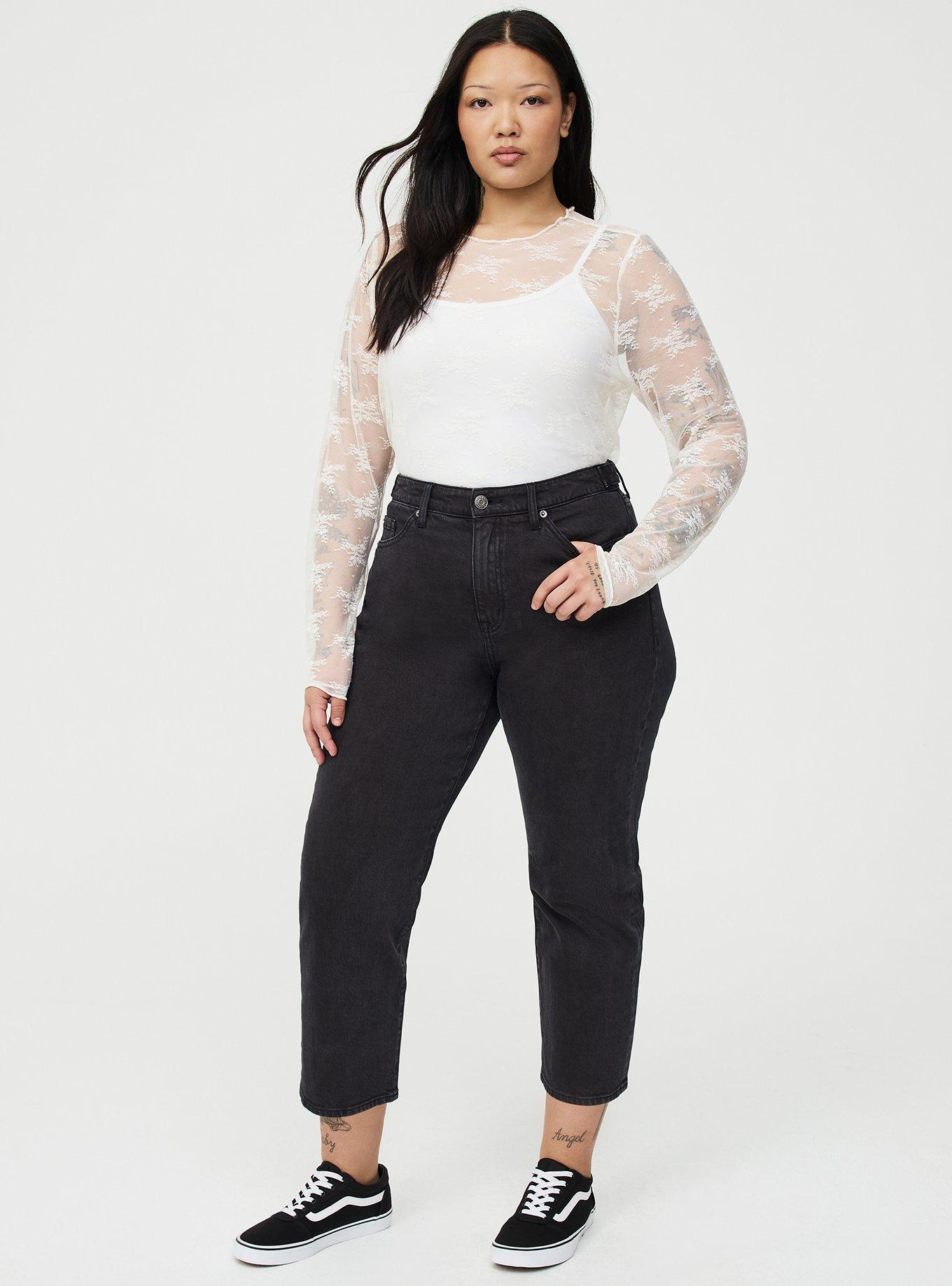 High-Rise Straight Ankle Jean, WASHED BLACK, hi-res