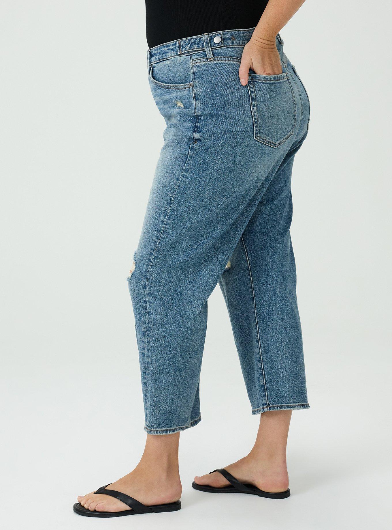 Plus Size High-Rise Straight Ankle Jean, AMERICANO, alternate