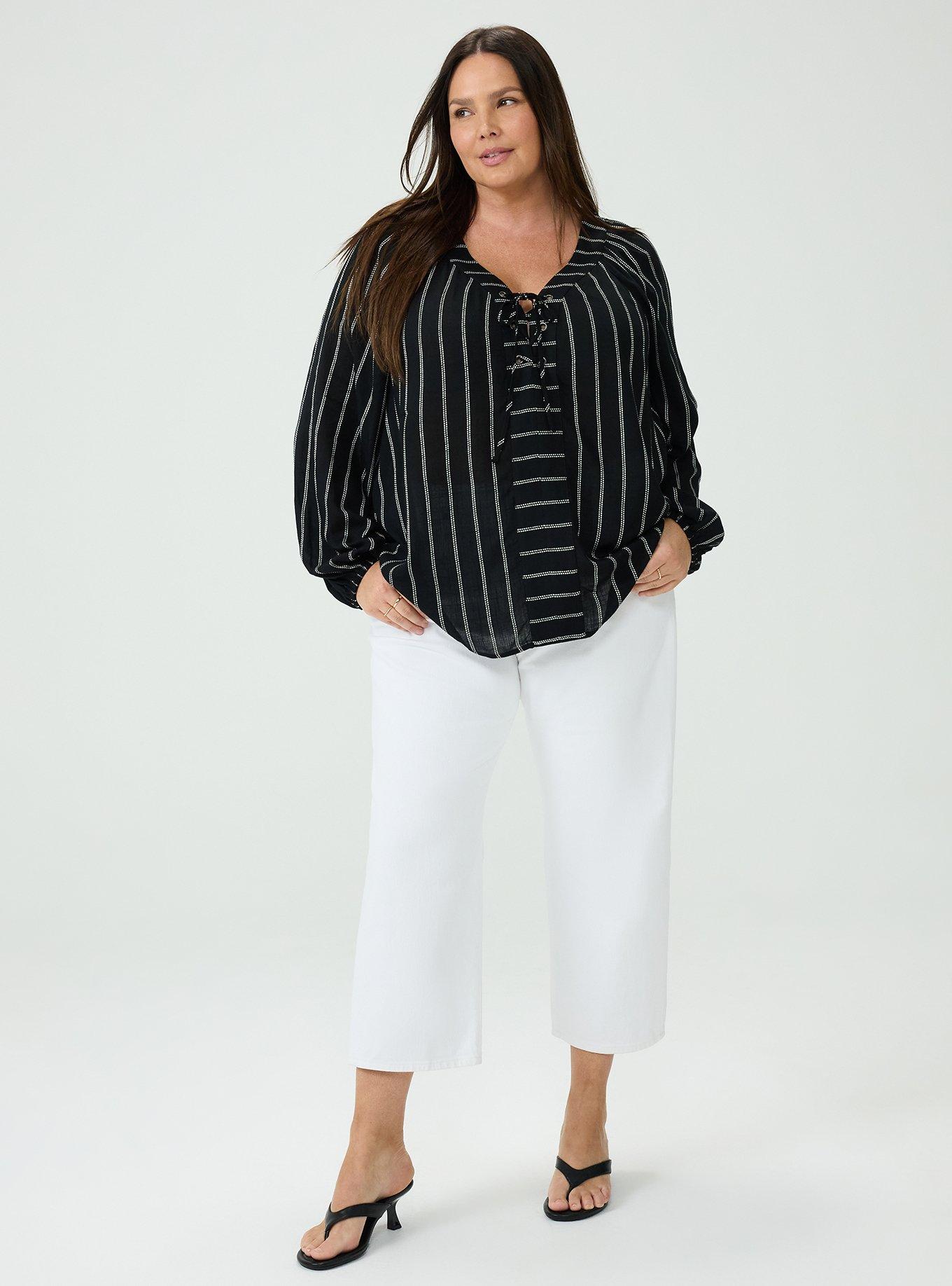 Plus Size High-Rise Straight Ankle Jean, NEW WHITE, hi-res