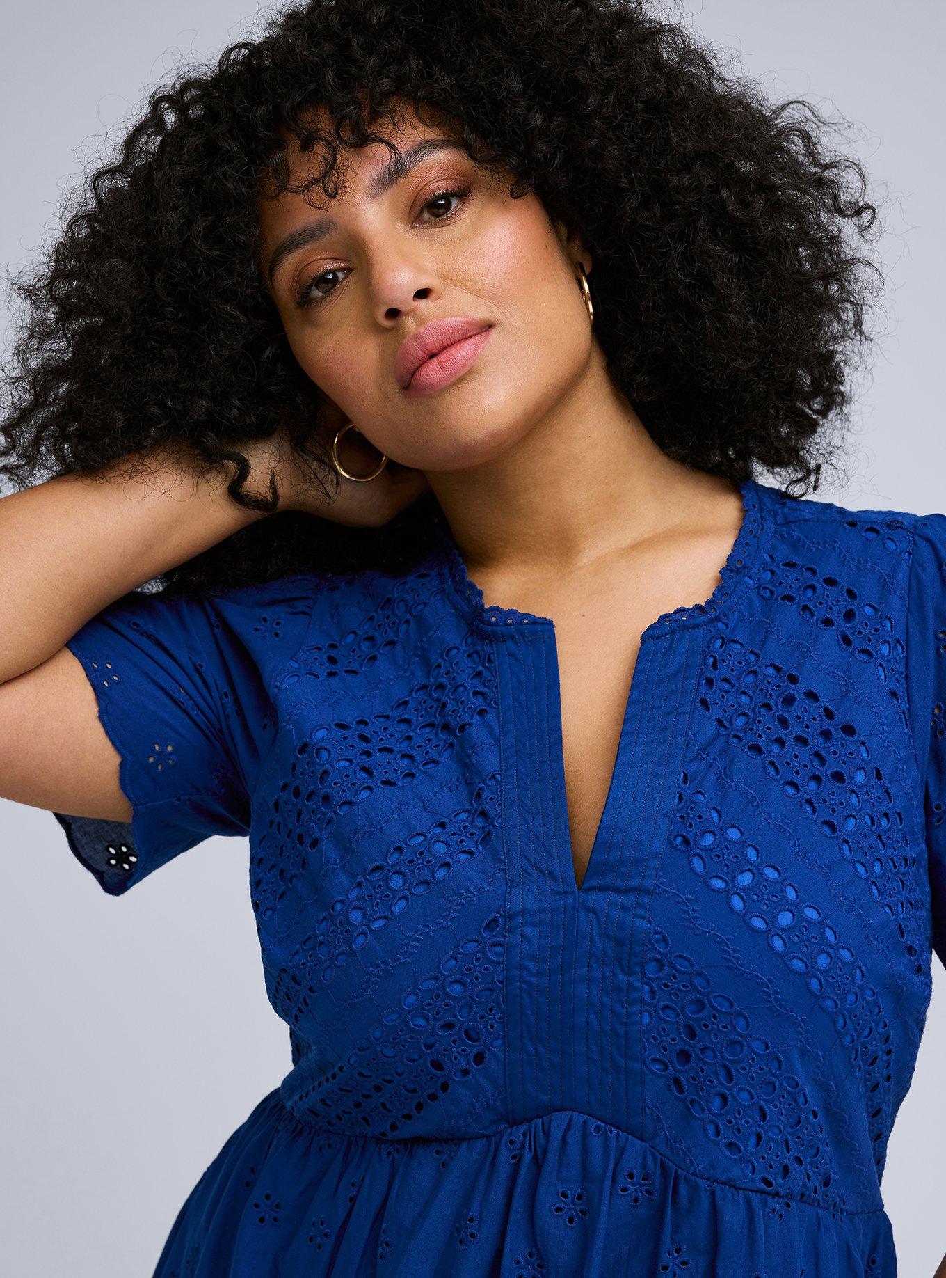 Plus Size - Belle Isle Eyelet Mini Dress - Torrid