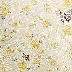 Chiffon Ruffle Top, BUGGING FLORAL YELLOW, swatch
