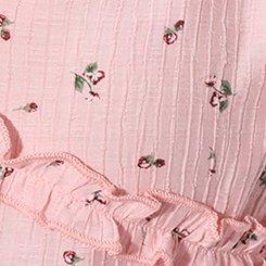 LoveSick Tie Front Tiered Flyaway Cami, PLUTO FLORAL PINK, swatch