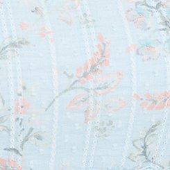 Square Neck Tea Length Dress, TENDER JACOBEAN BLUE, swatch