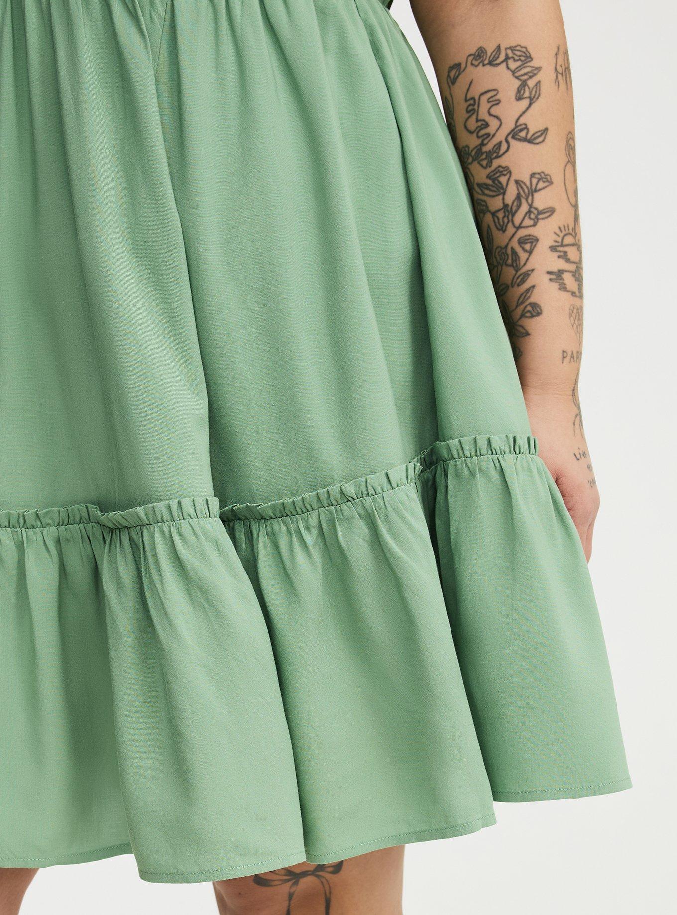 Smocked Bodice Mini Dress, LODEN FROST, alternate