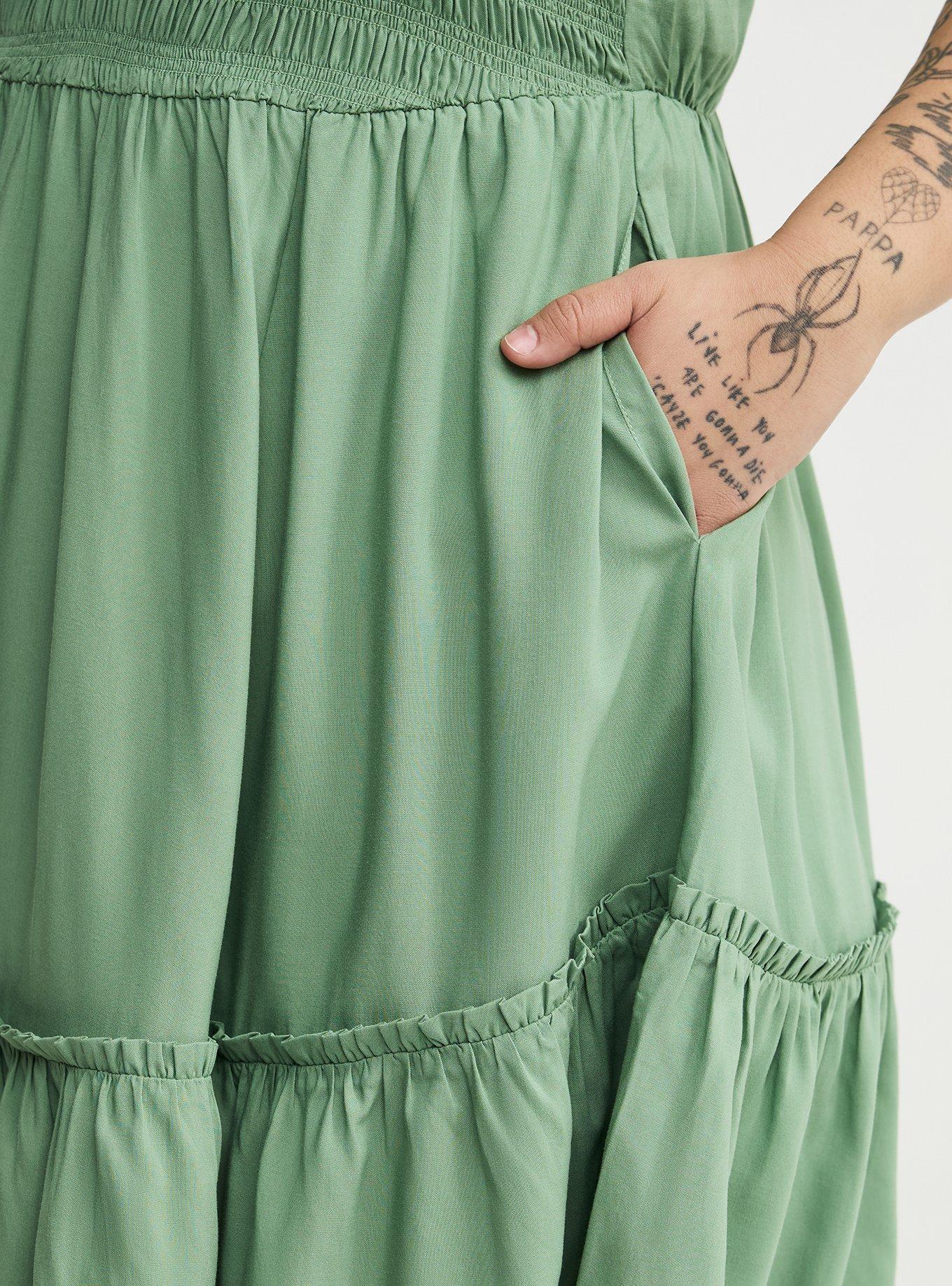 Smocked Bodice Mini Dress, LODEN FROST, alternate