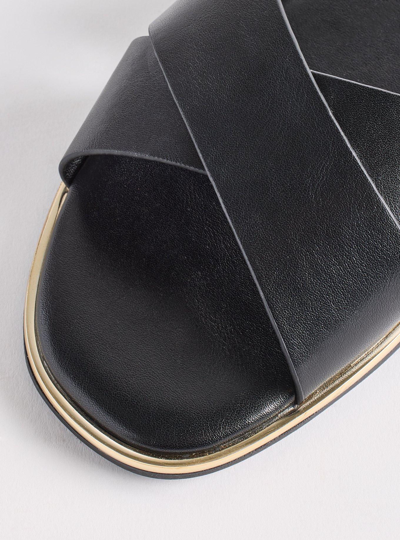 Criss-Cross Metal Trim Slide (WW), BLACK, alternate